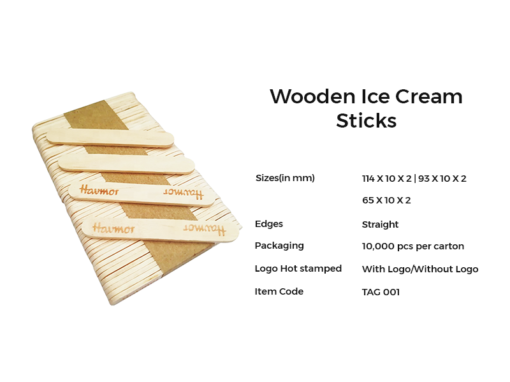 Wooden Ice Cream Sticks