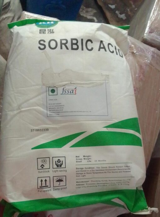 Sorbic acid, derived from sorbitol, is a powerful natural preservative widely utilized in the food industry.